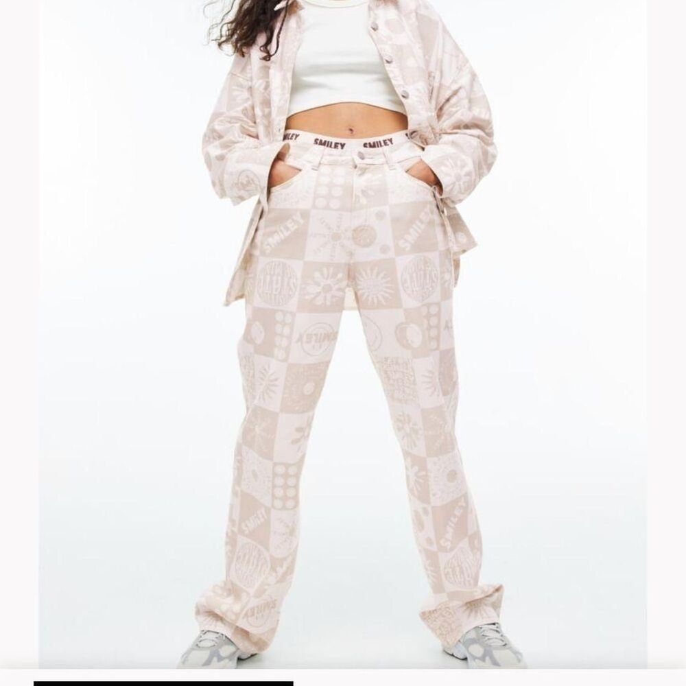 H&M Patterned Twill Pants